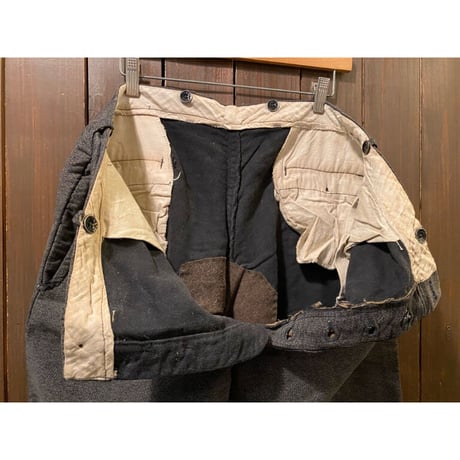 1920~30's Vintage Moleskin Work Trousers  Size:37x31