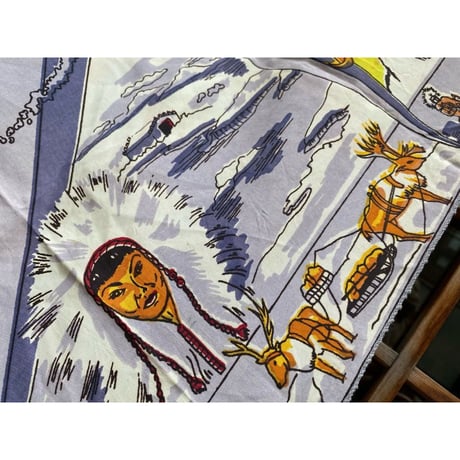 1960's U.S.Air Force Alaska Scarf Size:75x73cm