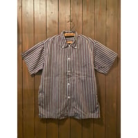 1960's Cotton Multi Stripe B.D.Shirt Size:approx.-M