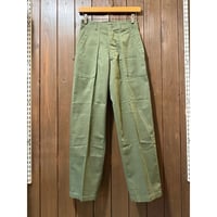 1980' U.S.Army "Dead Stock" OG-507 Poly/CTN Baker Pants Size:26×29