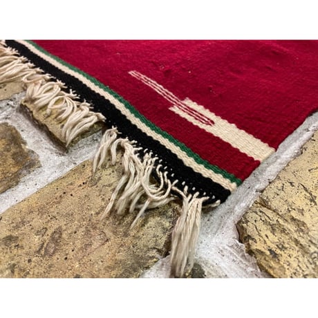 1930's Navajo Chimayo Swastika Rag Matt Size:47x52 (cm)