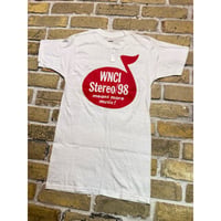 1970's Fruit of the Loom  Radio station  Printed T-Shirt  Size:M