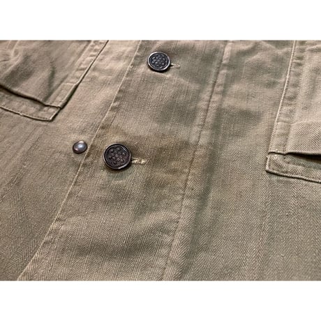 1940's U.S.Army M-1943 H.B.T. Combat Shirt Size:44-Regular