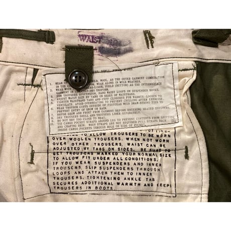1950’ｓ US.Army Rebuild M-51 Modified Field Pants Recon Slim ''DeadStock'' Size:35x33