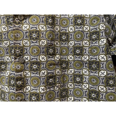1960's Fairgate Batik Print Loop Shirt Size:M