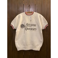 1960's Vintage Trimed Printed Sweatshirt Size:approx.-M~L
