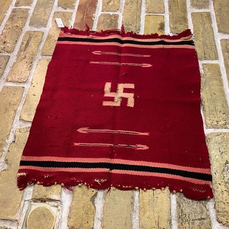 1930's Chimayo Swastica Rug Matt Size:46x52 (cm)