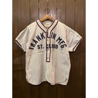 1950's Fitzharris Athletic Cotton Flannel Baseball Shirt Size:42