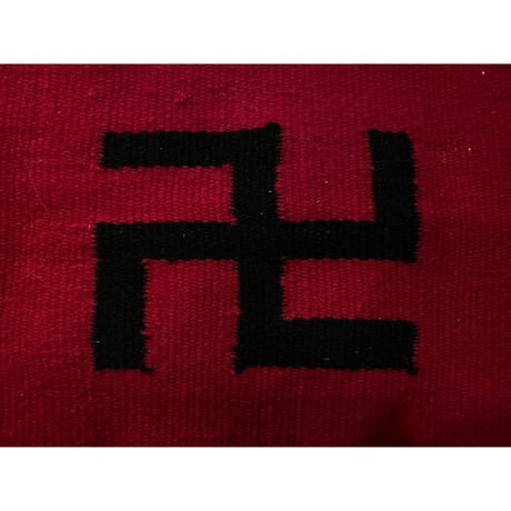 1930's Navajo Chimayo Swastika Rag Matt Size:47x52 (cm)