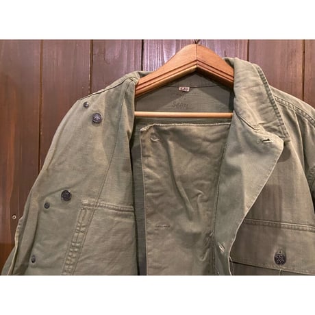 1940's U.S.Army M-1943 H.B.T. Combat Shirt Size:44-Regular