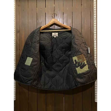 JOHN OWNBEY NOS Black Quilting Woobie Vest Made In USA Size:S