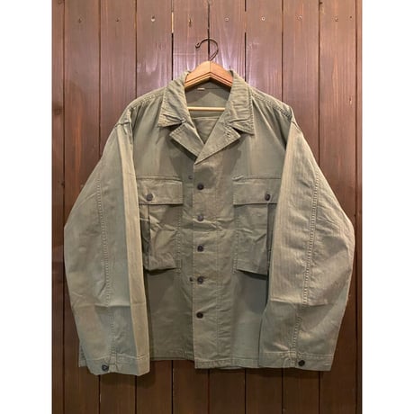 1940's U.S.Army M-1943 H.B.T. Combat Shirt Size:44-Regular
