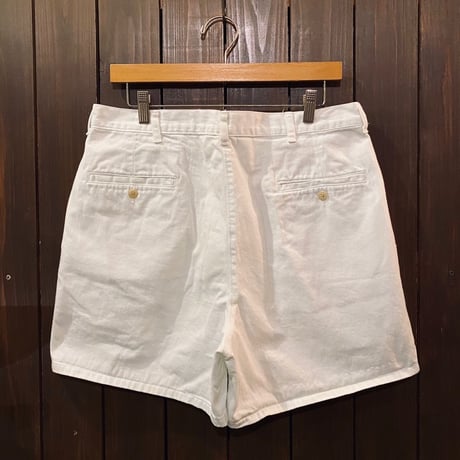 RalphLauren White Cotton Shorts Made in U.S.A.