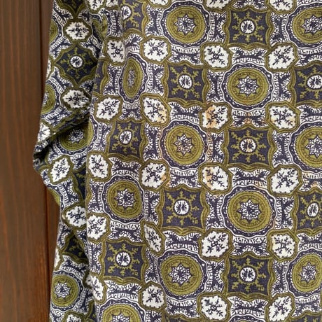 1960's Fairgate Batik Print Loop Shirt Size:M