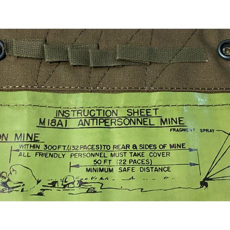 DeadStock 1960's U.S.Military M18A1 Claymore Mine Bag