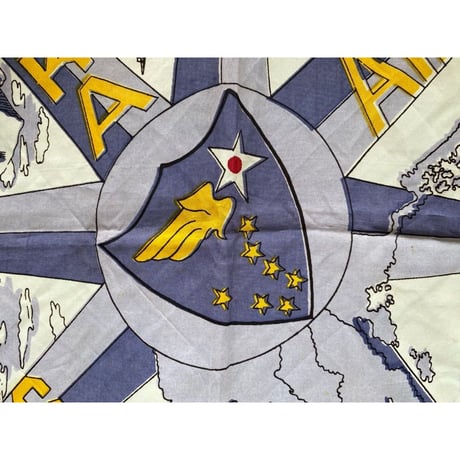 1960's U.S.Air Force Alaska Scarf Size:75x73cm