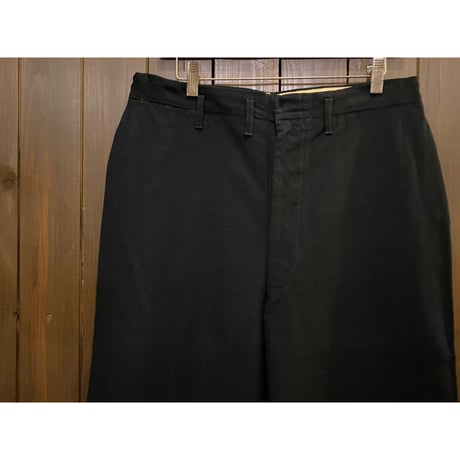 1940's Black Wool Slacks Size:33x31