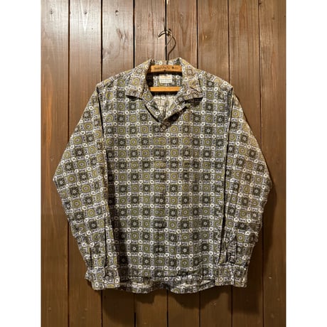 1960's Fairgate Batik Print Loop Shirt Size:M
