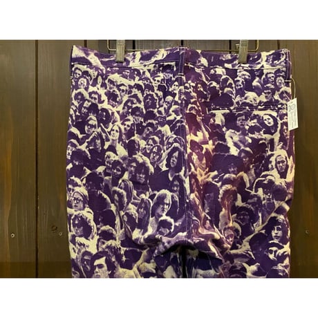 1970's Rebuild ''WoodStock'' AllOver Print Pants Size:34x28