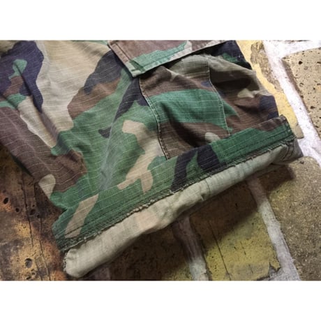 US.Army Rebuild WoodLand Camo Slim Shorts Size:34x00