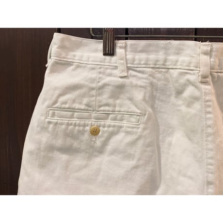 RalphLauren White Cotton Shorts Made in U.S.A.