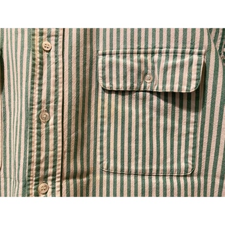 RalphLauren Striped Shirt Made in U.S.A. Size:XL