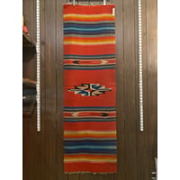 1930~40's Chimayo Wool Rug Mat Size:約148x47 (cm)