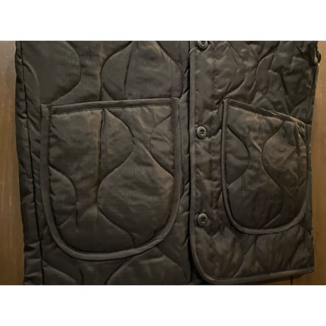 JOHN OWNBEY NOS Black Quilting Woobie Vest Made In USA Size:S