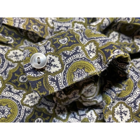 1960's Fairgate Batik Print Loop Shirt Size:M