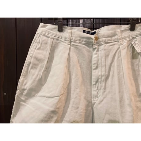 RalphLauren White Cotton Shorts Made in U.S.A.