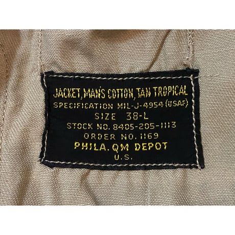 1950's U.S.Air Force Tropical Summer Jacket Size:38-Long