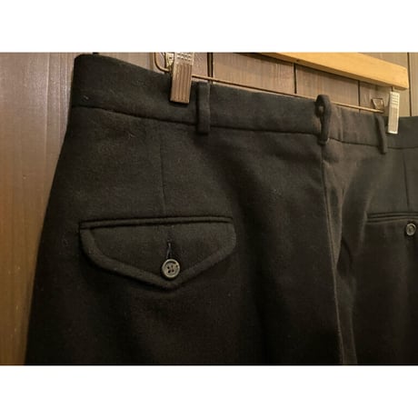 Ralph Lauren Black Wool Trousers Made in U.S.A. Size:34x30