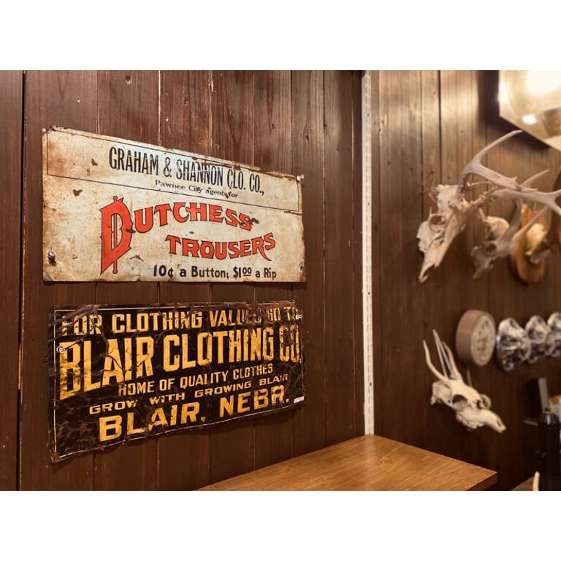 1920's Dutchess Trousers Co. Tin Sign | magnets