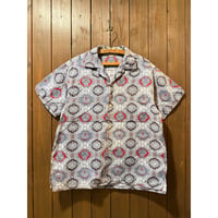 1960's National Fine Pattern Box Silhouette Shirt Size:M