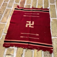 1930's Chimayo Swastica Rug Matt Size:46x52 (cm)