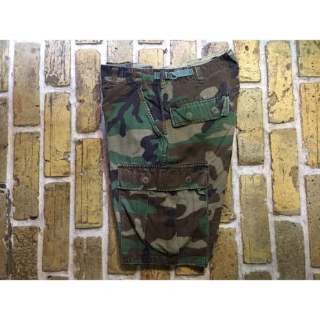 US.Army Rebuild WoodLand Camo Slim Shorts Size:34x00