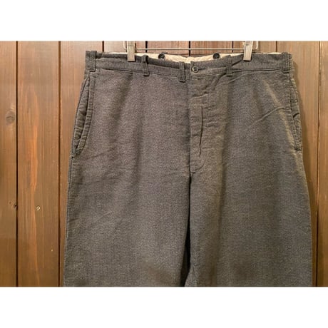 1920~30's Vintage Moleskin Work Trousers  Size:37x31