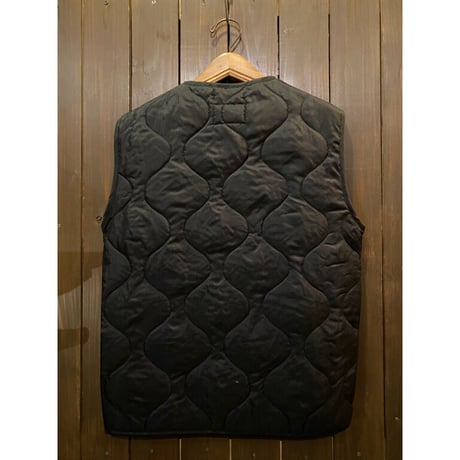 JOHN OWNBEY NOS Black Quilting Woobie Vest Made In USA Size:S