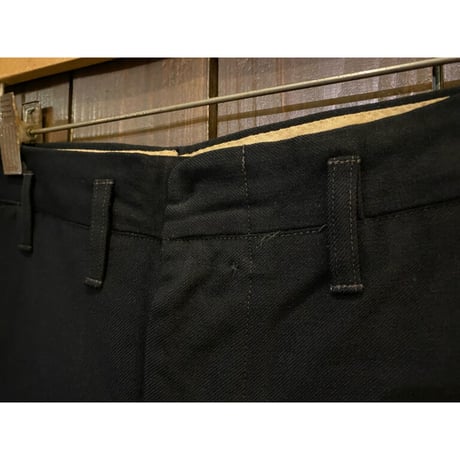 1940's Black Wool Slacks Size:33x31