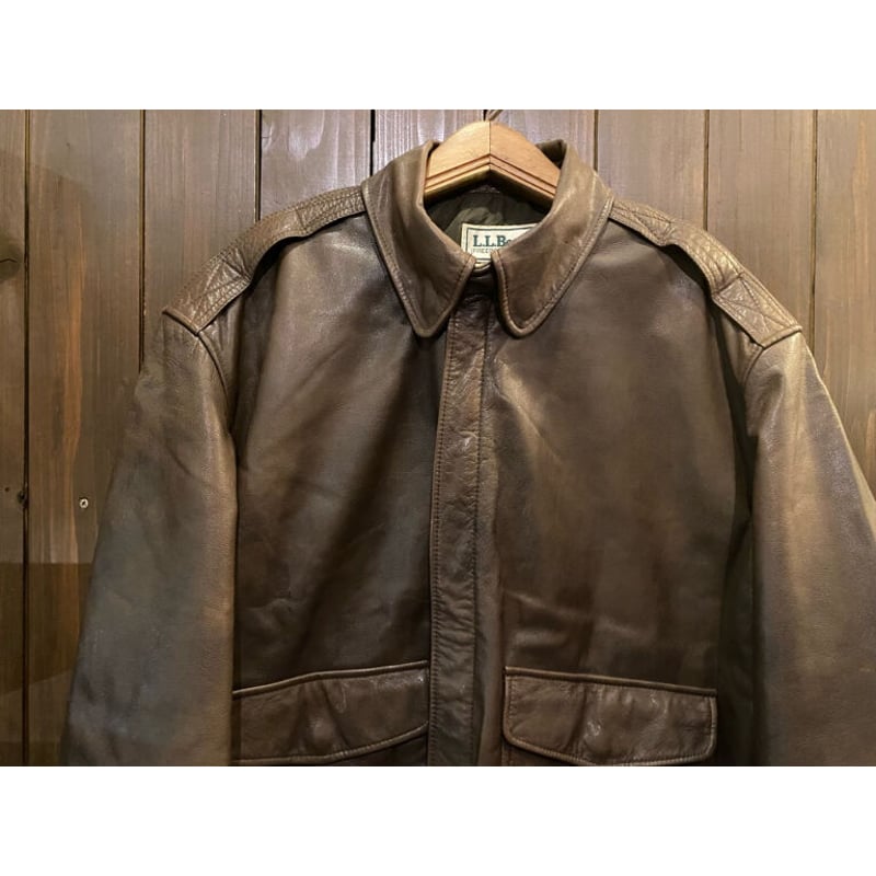 L.L.Bean A-2 Type Leather Jacket Size:L | magne