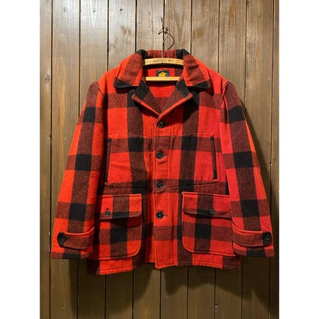 1930's J.O.Ballard Devil Plaid Hunting Jacket Size:approx.-40