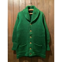 1920~30's Athletic Shawl Collar Cardigan Size:approx.-40~42