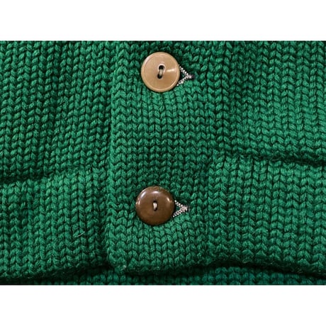 1920~30's Athletic Shawl Collar Cardigan Size:approx.-40~42