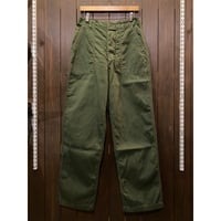 1960's  U.S.Army  Utility Trousers ''Baker Pants'' Cotton Twill Size:31x32