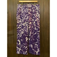 1970's Rebuild ''WoodStock'' AllOver Print Pants Size:34x28