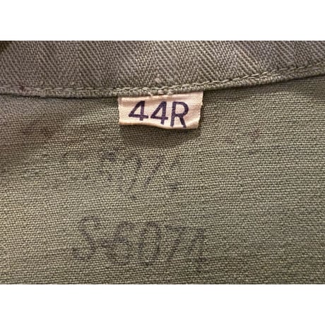 1940's U.S.Army M-1943 H.B.T. Combat Shirt Size:44-Regular