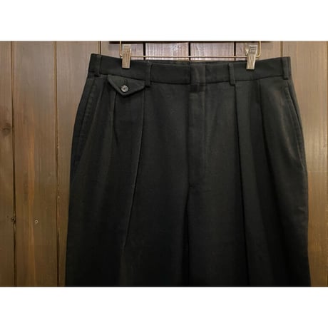 Ralph Lauren Black Wool Trousers Made in U.S.A. Size:34x30