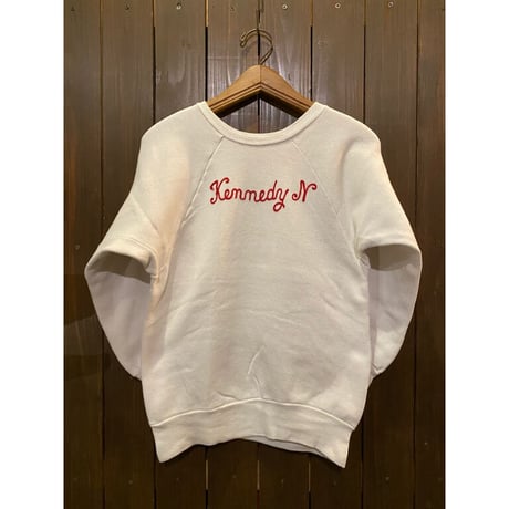 1960's Kennedy Name Chain Stitch Sweat Shirt Size:M