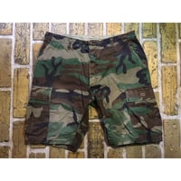 US.Army Rebuild WoodLand Camo Slim Shorts Size:34x00