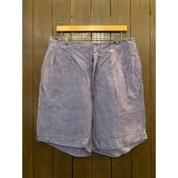 1950's French Navy Linen Shorts Size:34